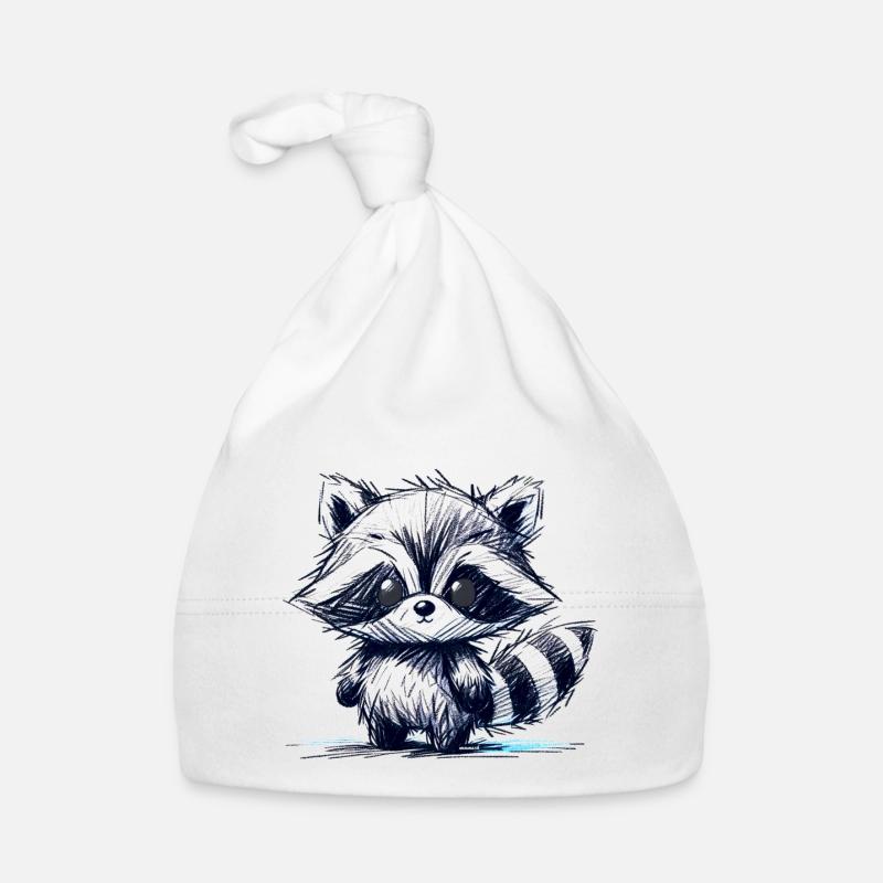 Raton laveur Bonnet bio Bébé