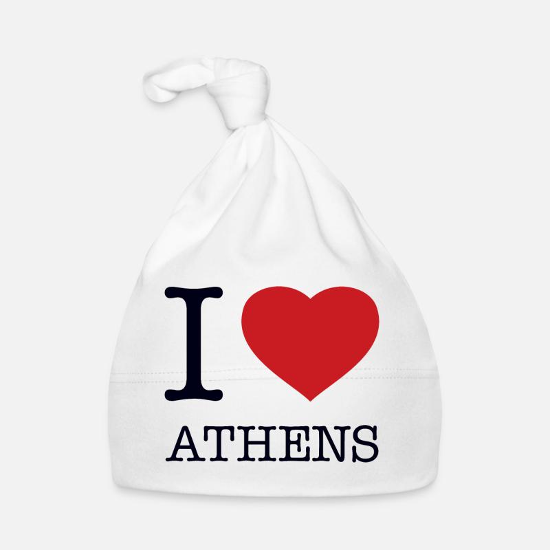 I LOVE ATHENS Baby Bio-Mütze