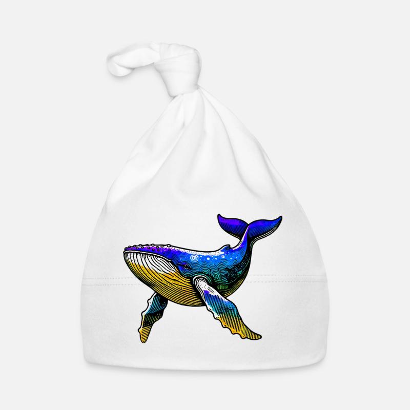 Whale Organic Baby Cap