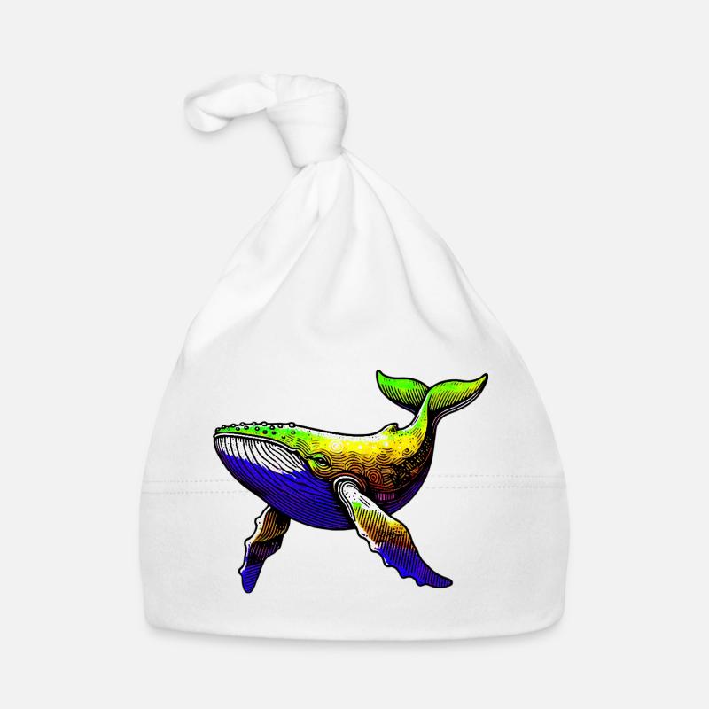 Whale Organic Baby Cap