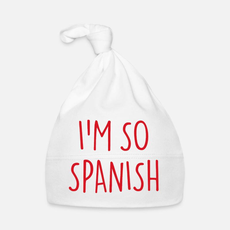 I'M SO SPANISH Spanisch Spanien Baby Bio-Mütze