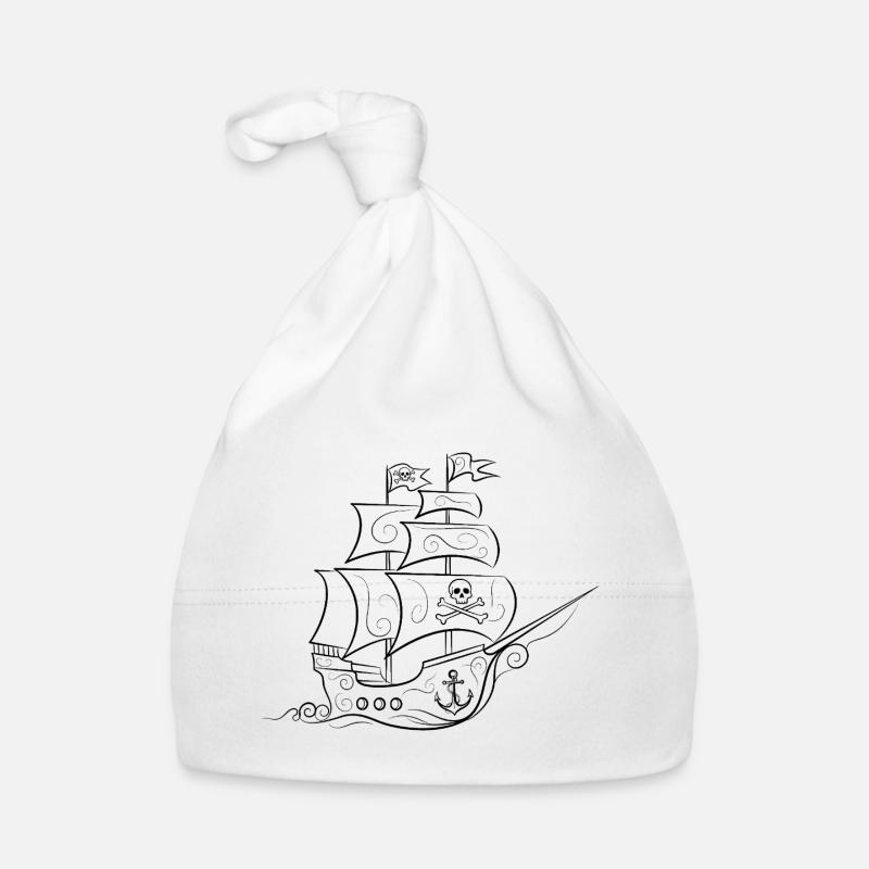 Pirate ship Organic Baby Cap