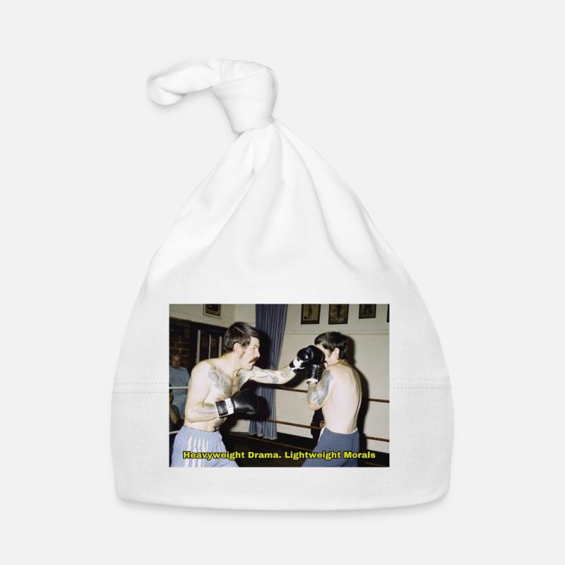 Boxing match with a moral message Organic Baby Cap