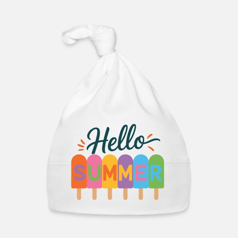 Hello Summer Organic Baby Cap