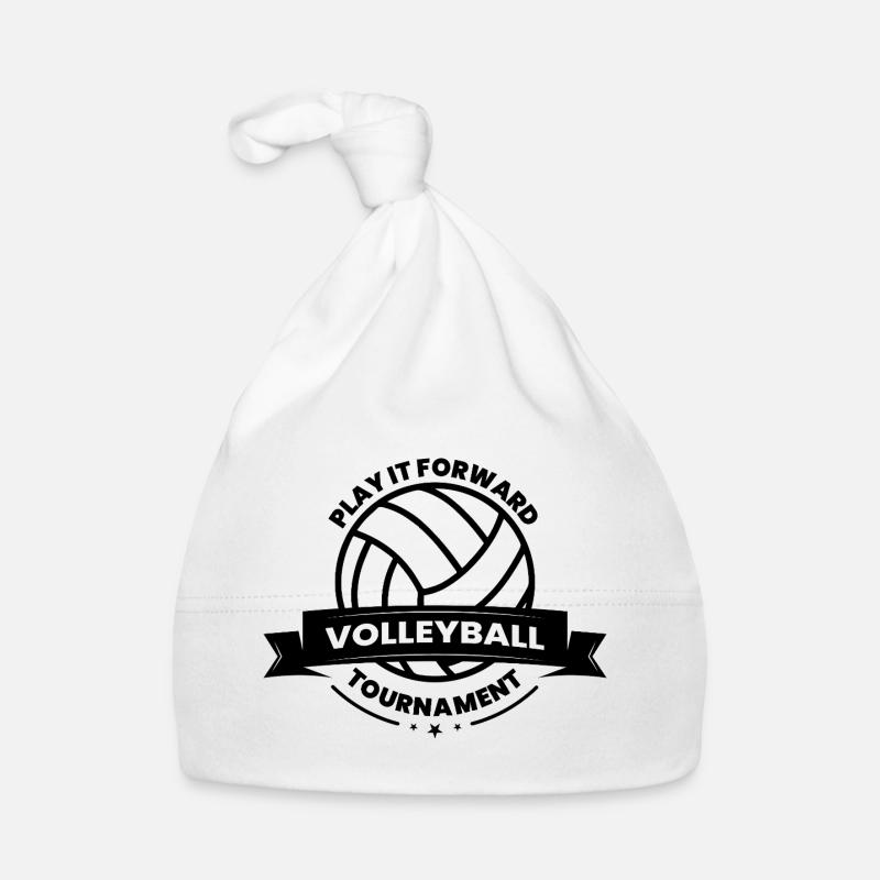 Tournoi de volleyball Play It Forward - Bonnet bio Bébé - blanc