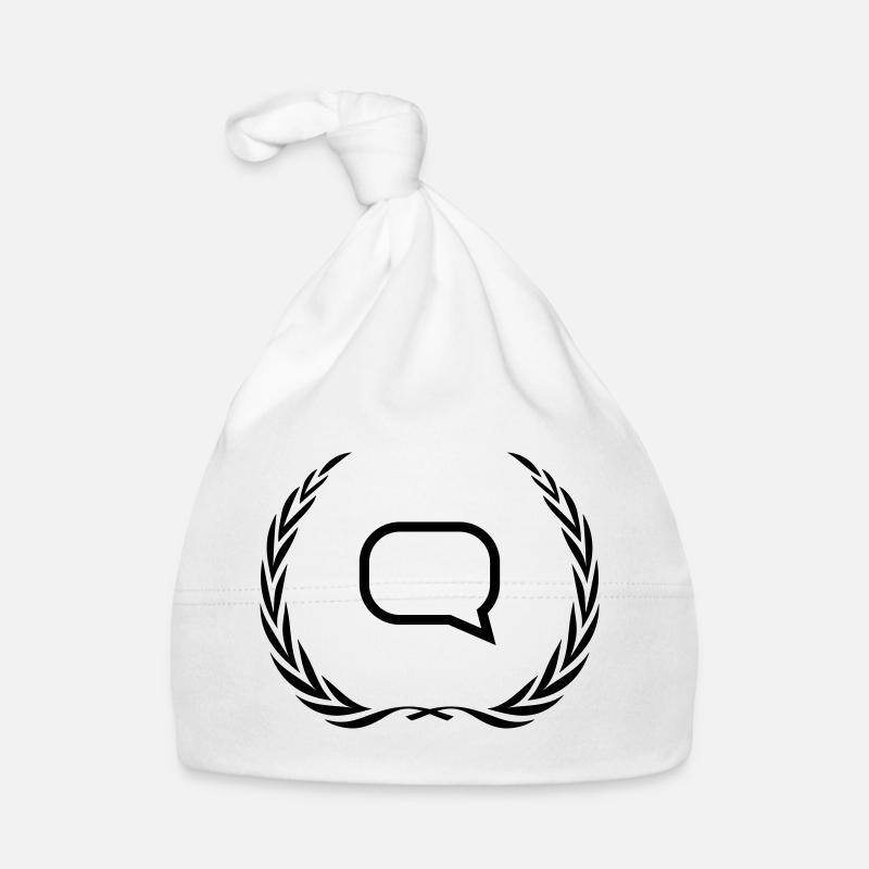Speech bubble wreath Organic Baby Cap