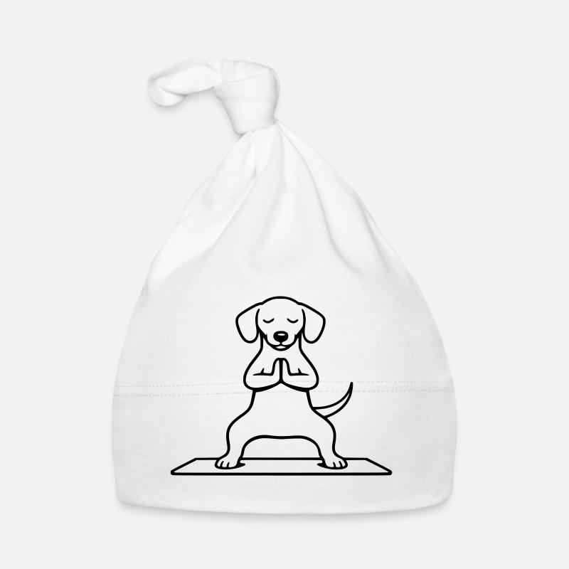Méditation de la posture du chien et de l’équitation Bonnet bio Bébé
