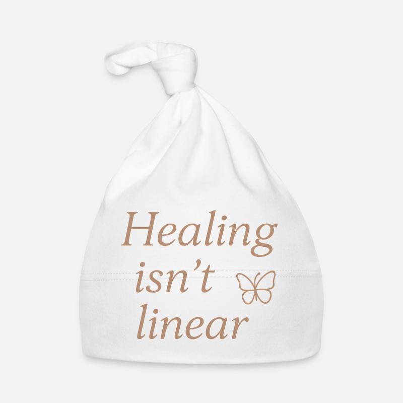 Healing Isn't Linear Butterfly Organic Baby Cap