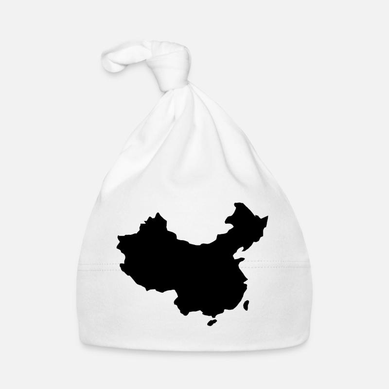 China map Organic Baby Cap