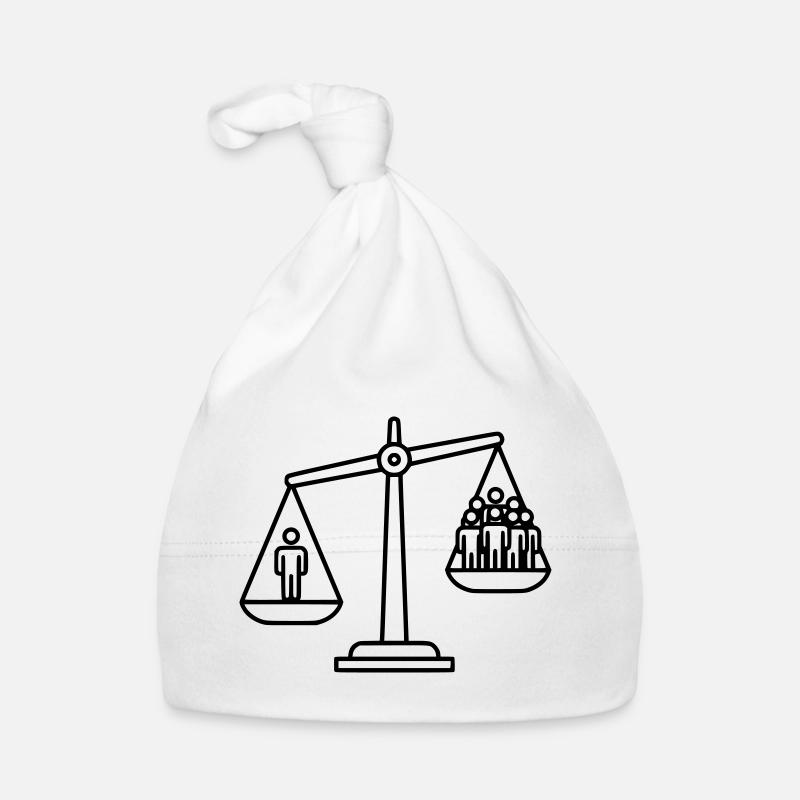 Concept de justice de la Balance Bonnet bio Bébé