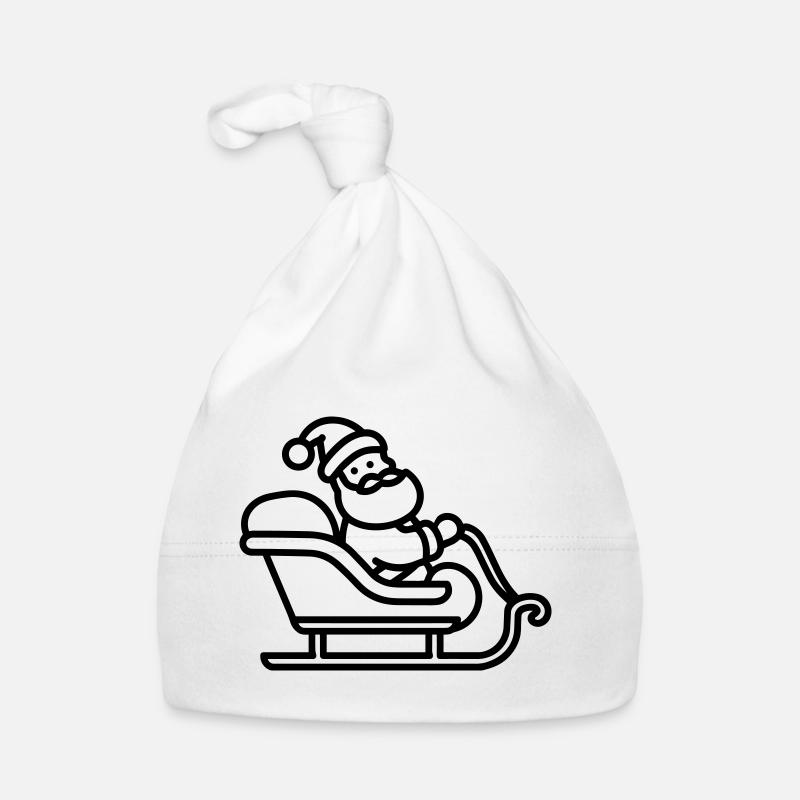 Santa's sleigh Organic Baby Cap