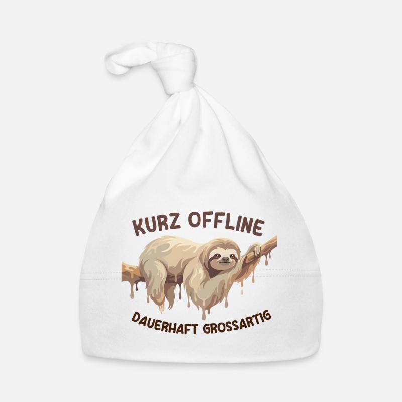 Sloth - Short Offline Permanently Great Organic Baby Cap