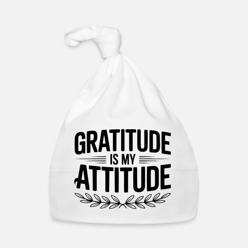 Gratitude is My Attitude Organic Baby Cap