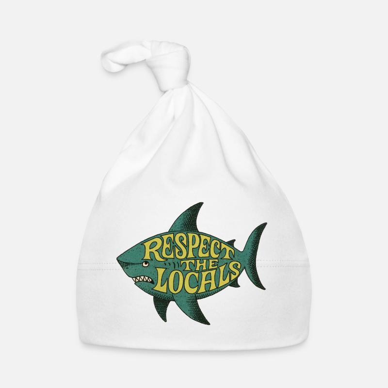 Respect the Locals Fish Tee Organic Baby Cap