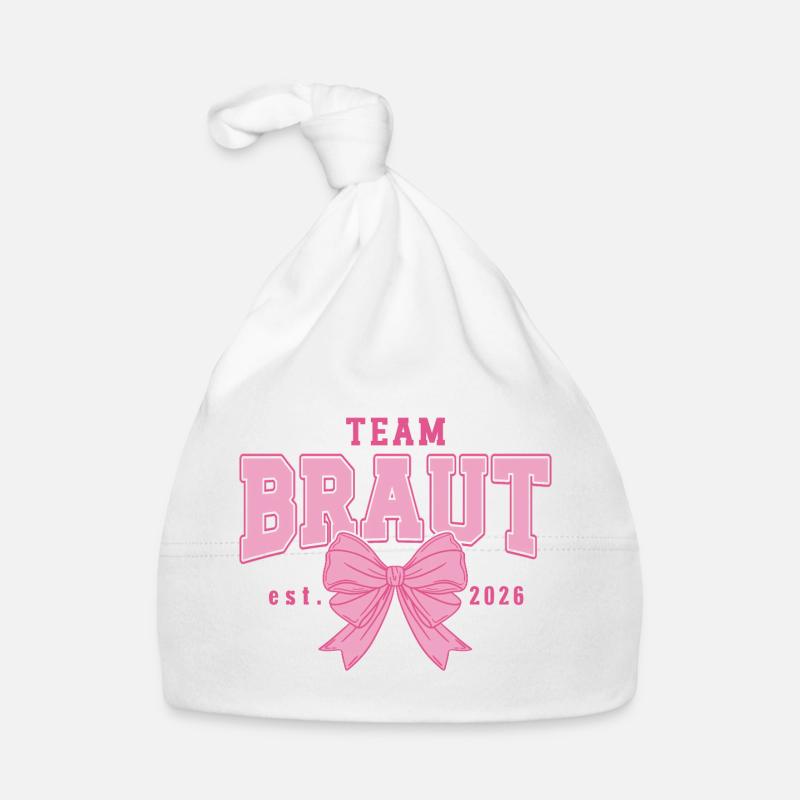 Braut Junggesellinnenabschied Team Partnerlook Baby Bio-Mütze