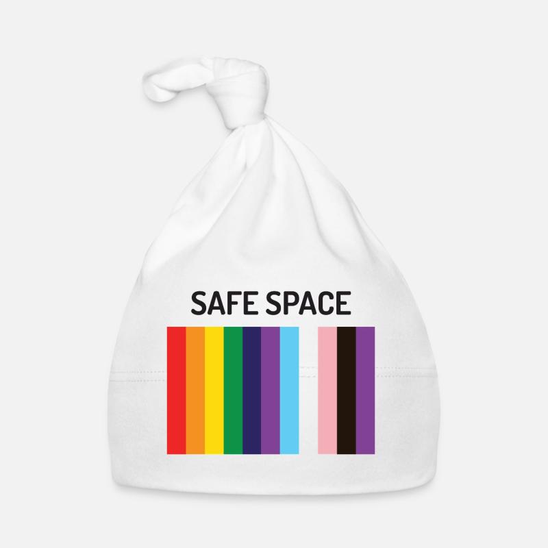 LBGTQIA+ Safe Space Pride Month Sticker Organic Baby Cap