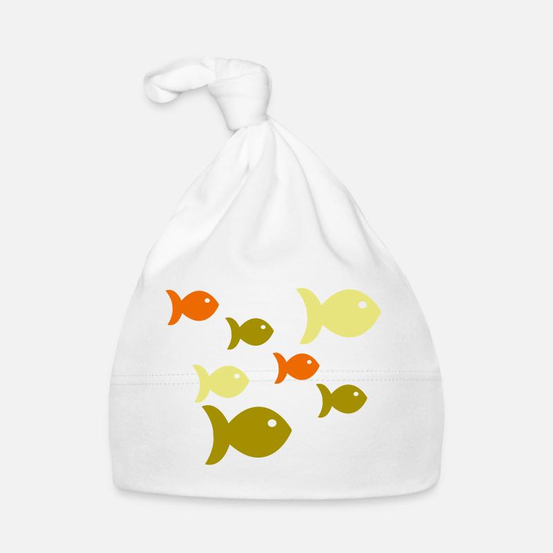 Fish School of Fish Organic Baby Cap
