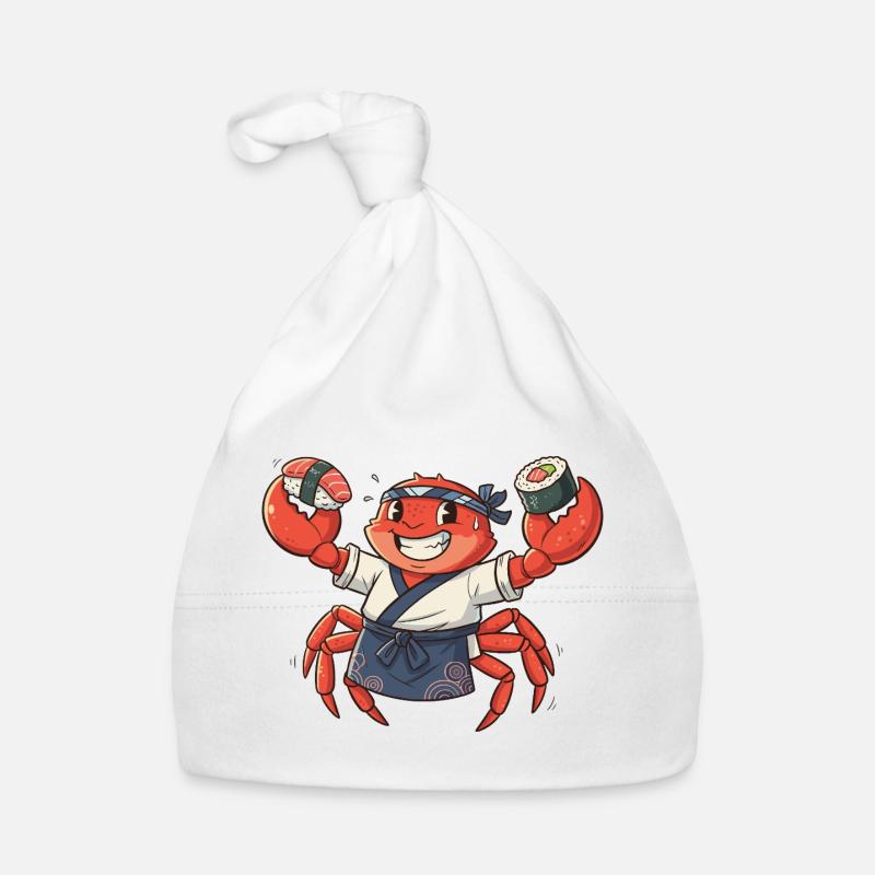 Chef sushi crabe avec coiffe Bonnet bio Bébé
