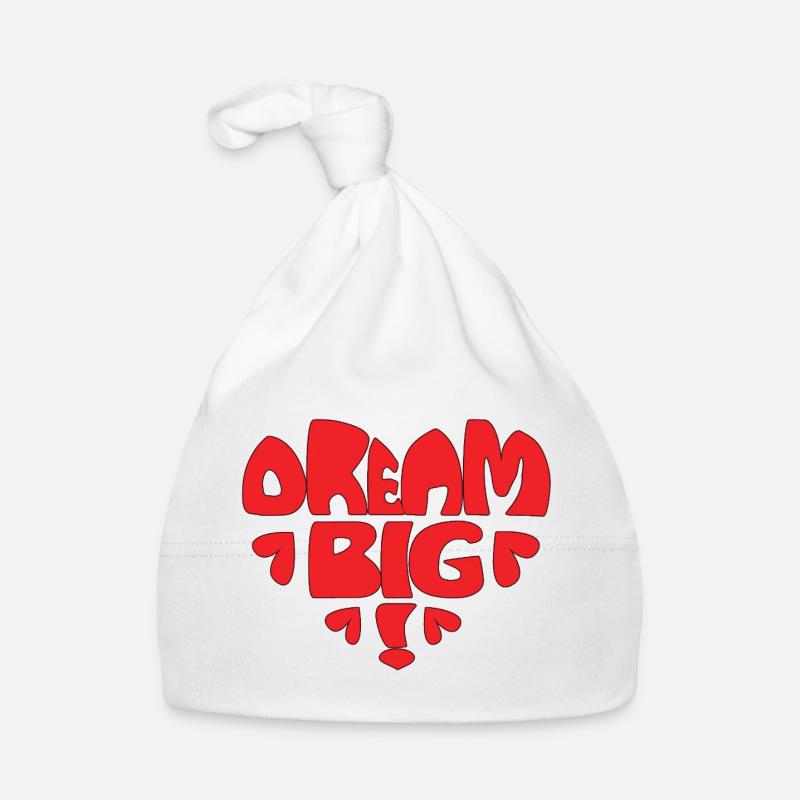 Dream Big! rot Baby Bio-Mütze