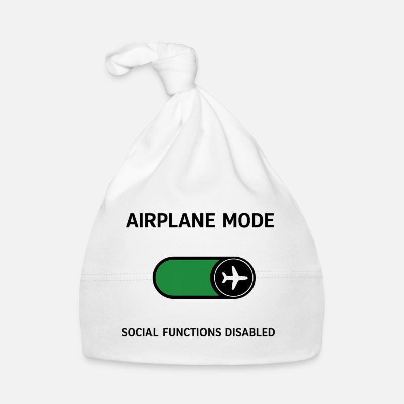 AIRPLANE MODE | Social Functions Disabled Organic Baby Cap