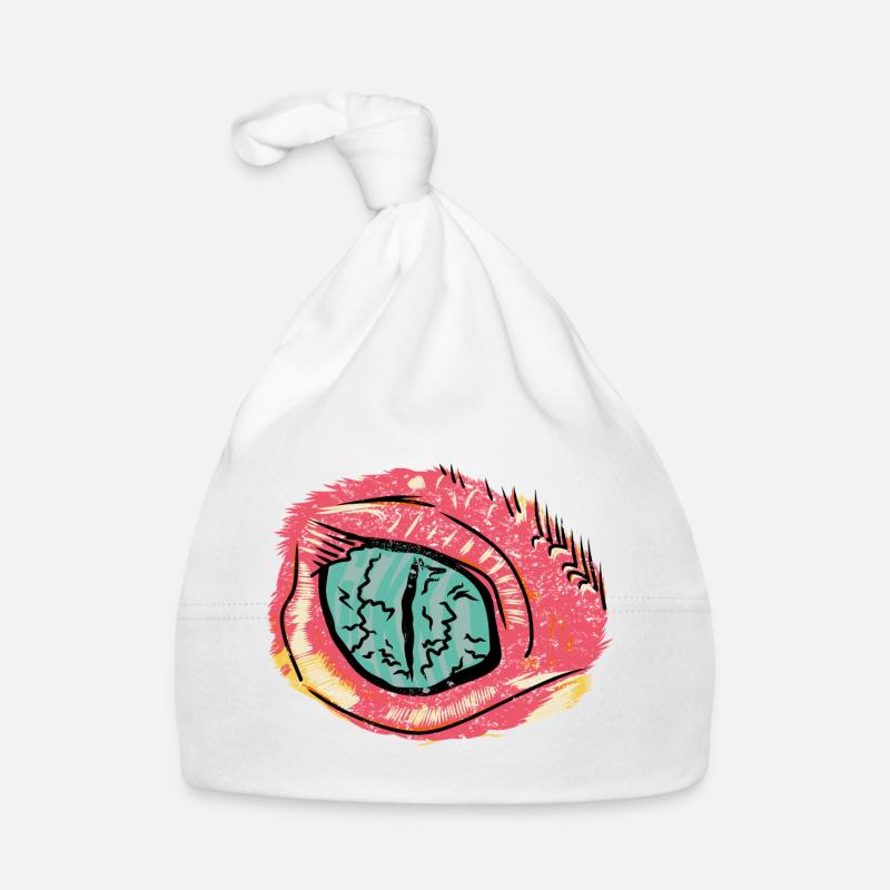 Bindehautentzündung im Pop-Art-Stil Baby Bio-Mütze