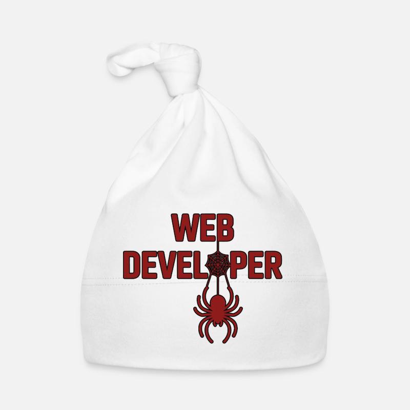 Web Developer Spider Logo Shirt Organic Baby Cap