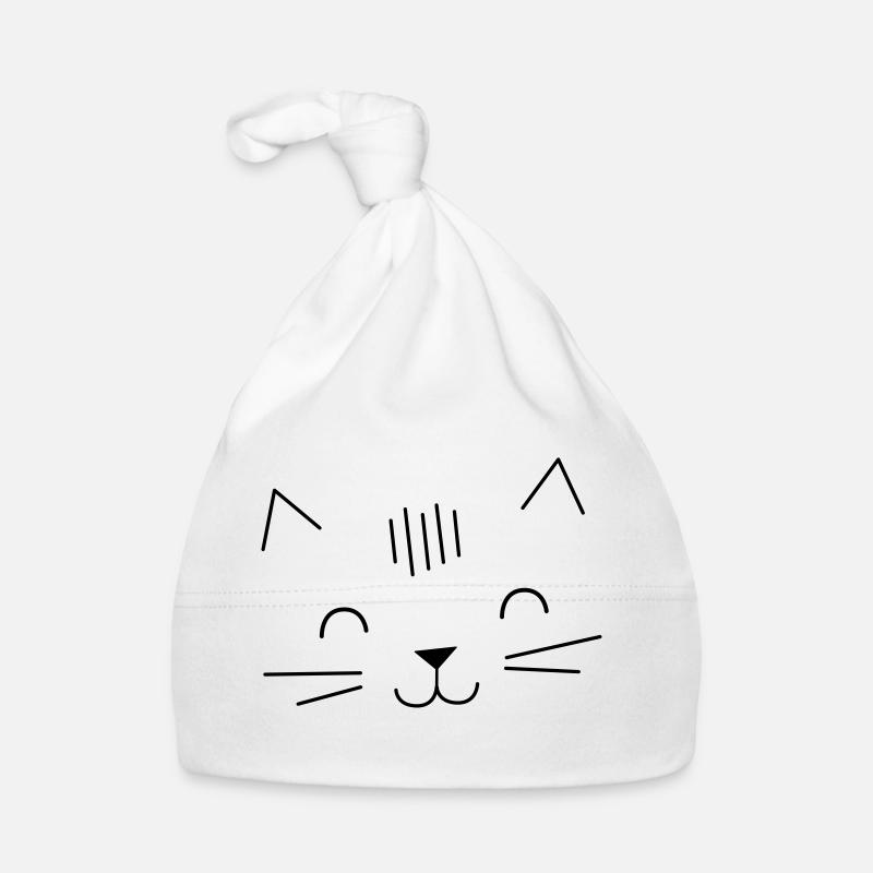 smiley chat Bonnet bio Bébé