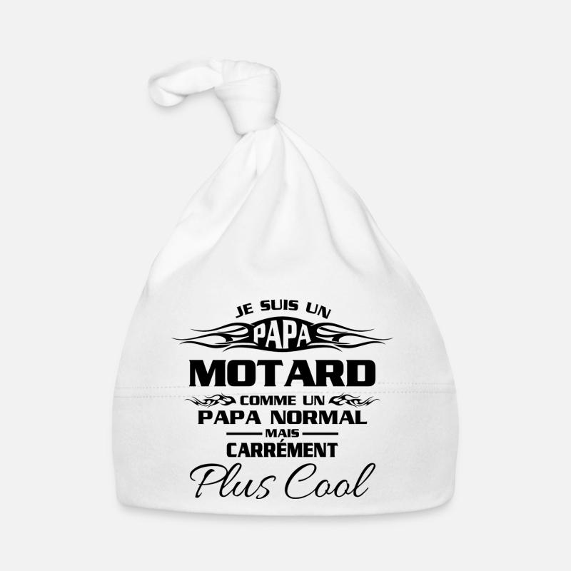 Papas motards Bonnet bio Bébé