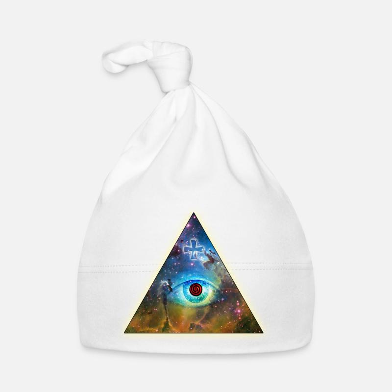 All-Seeing Eye de Dieu - L'oeil de Dieu, Croix, Bonnet bio Bébé