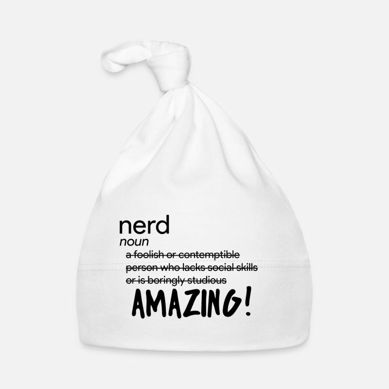 Nerd / Nerds: Definition of "Nerd" Organic Baby Cap