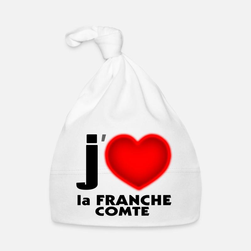 Ich liebe Franche Comte Baby Bio-Mütze