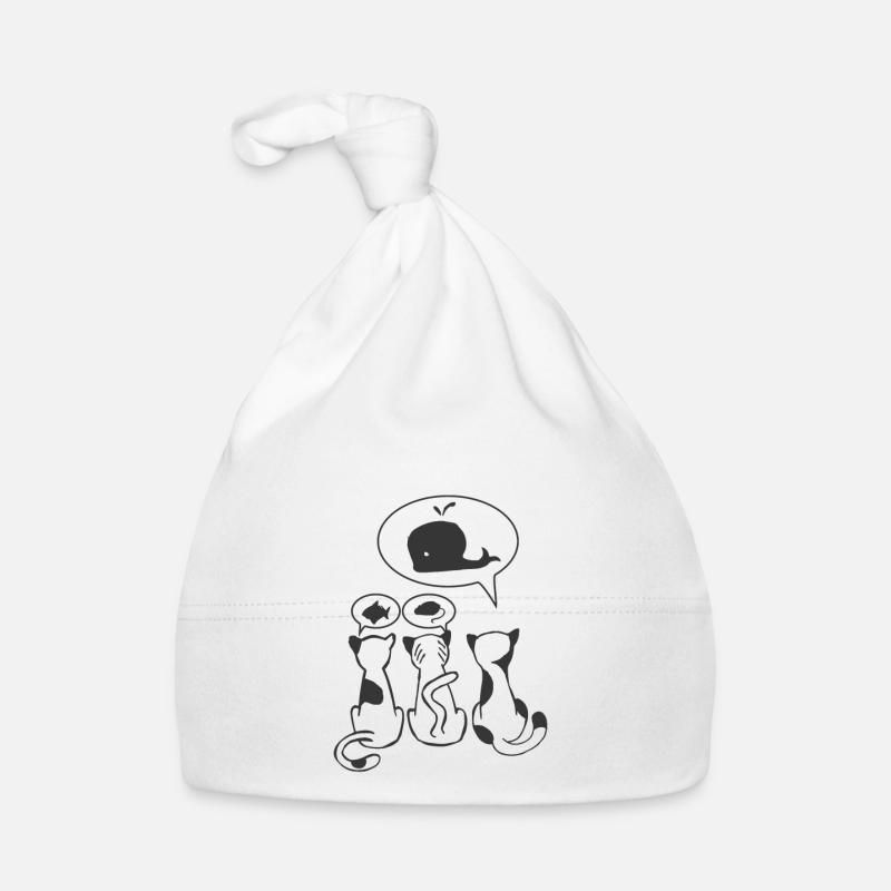Amant de chat drôle de chats Bonnet bio Bébé