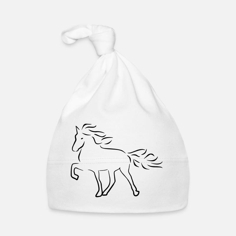 Islandpferd Baby Bio-Mütze