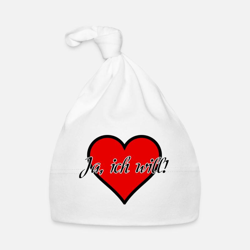 Ich will Heirat Hochzeit Ehe Antrag Liebe Geschenk Baby Bio-Mütze
