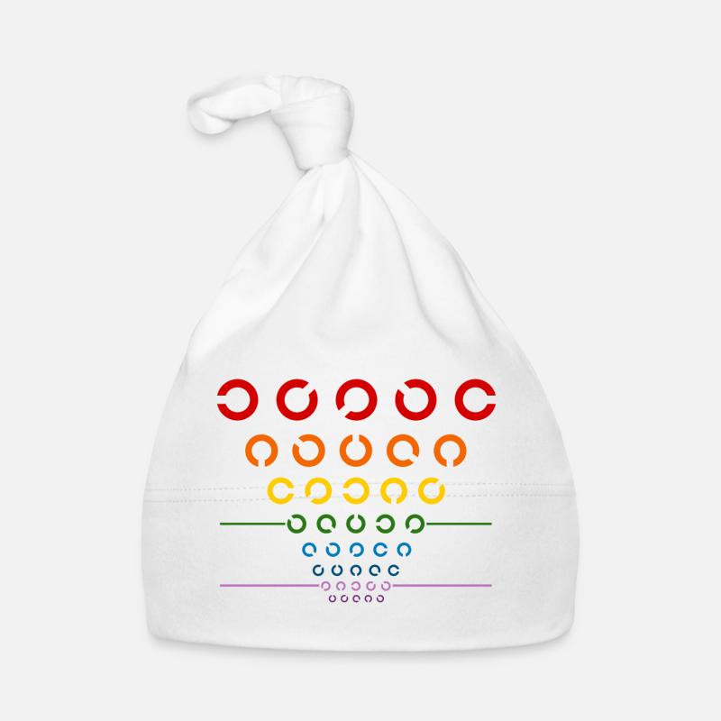 Test de l’œil arc-en-ciel Bonnet bio Bébé