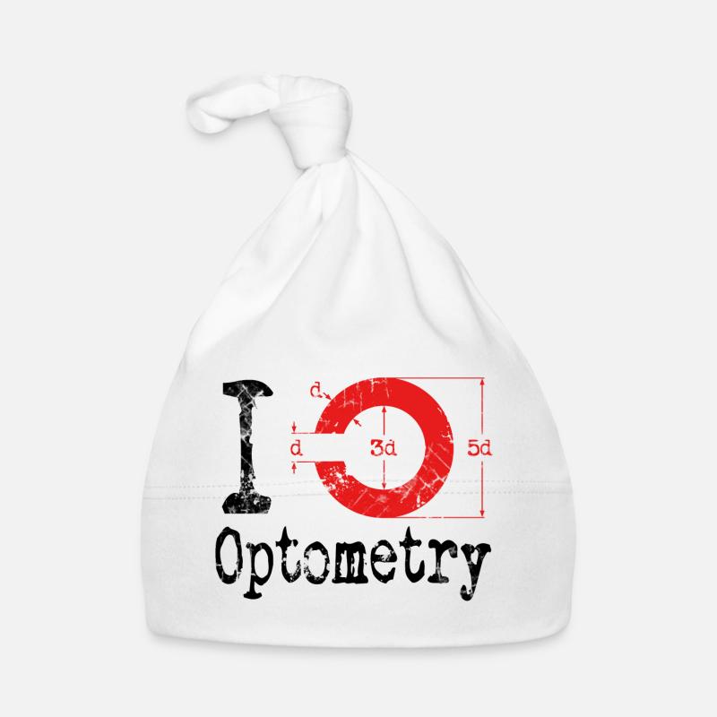 I love Optometry Optometrist Baby Bio-Mütze