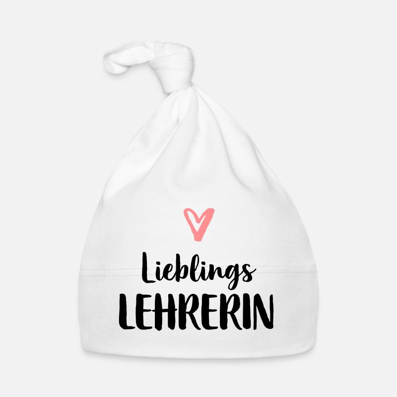 Lieblings Lehrerin Herz Geschenk Schule Baby Bio-Mütze