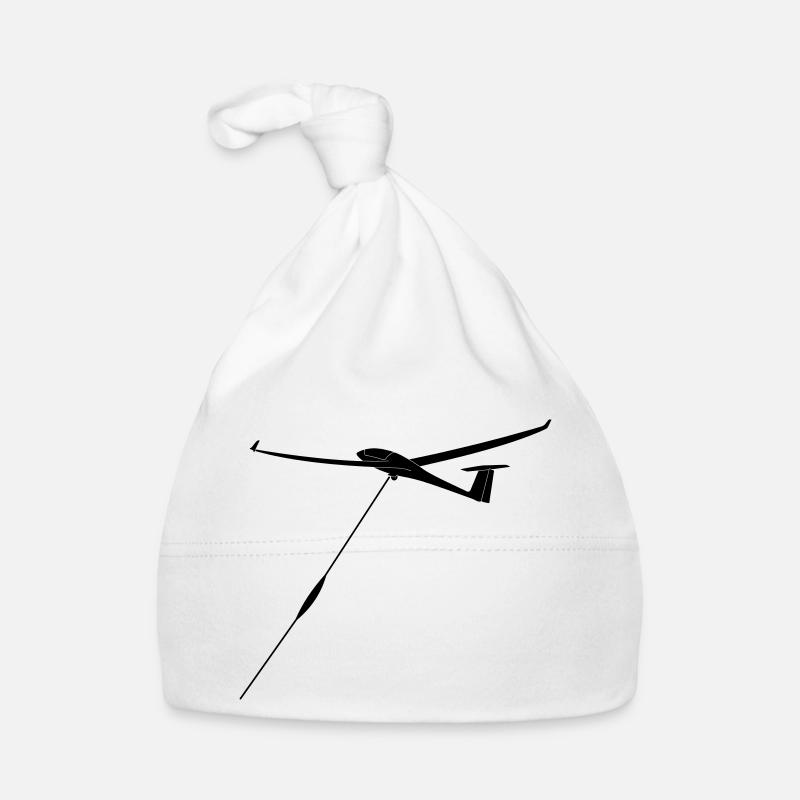 Windenstart Segelflieger Geschenk Flieschen Baby Bio-Mütze