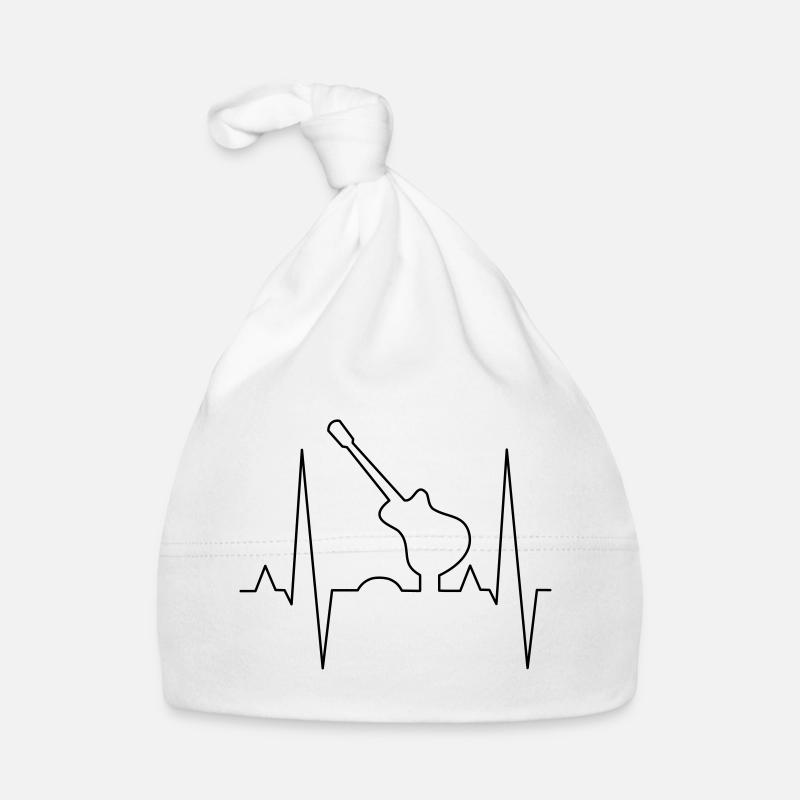 Conception d’impression de guitare Bonnet bio Bébé