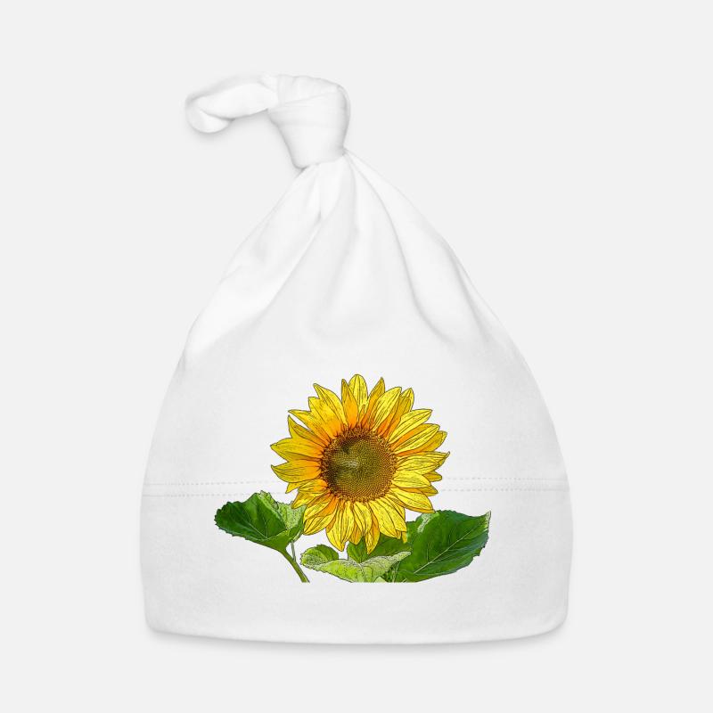 Sonnenblume Baby Bio-Mütze