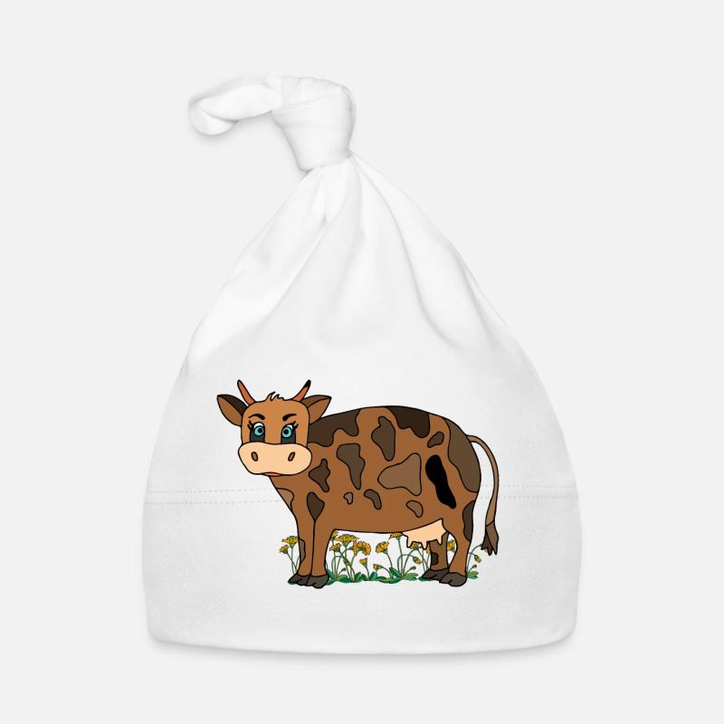 Cow Organic Baby Cap