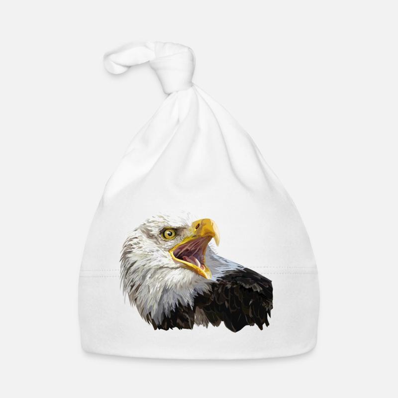 bald eagle Organic Baby Cap