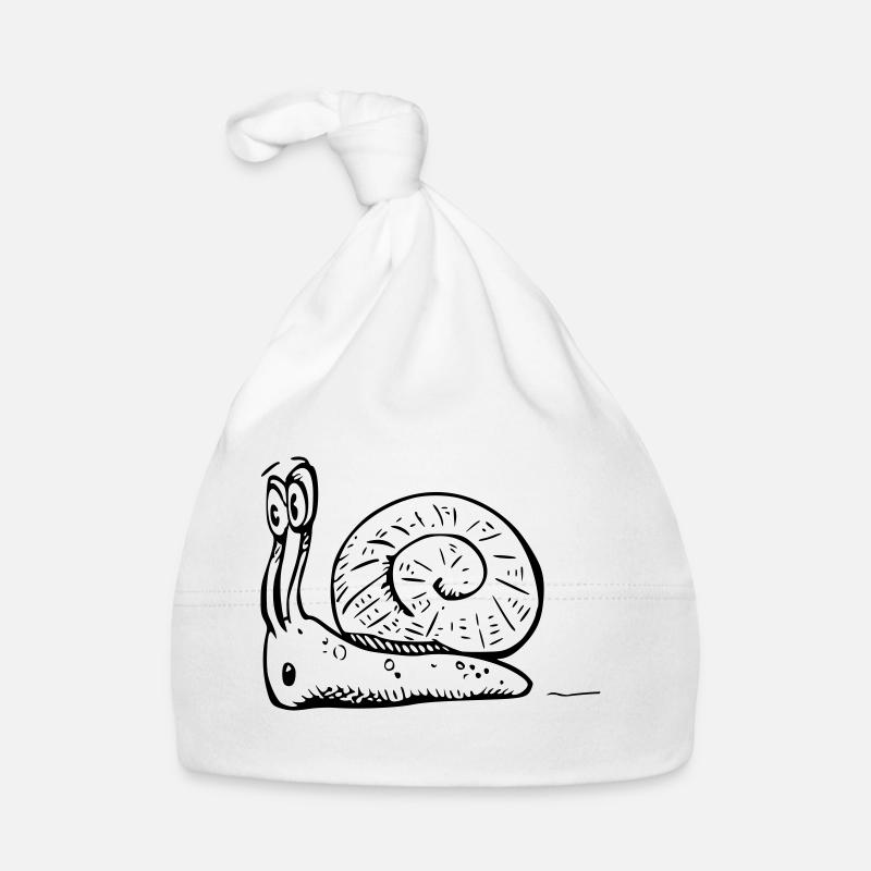 2020 08 30 escargot 06 noir blanc Bonnet bio Bébé