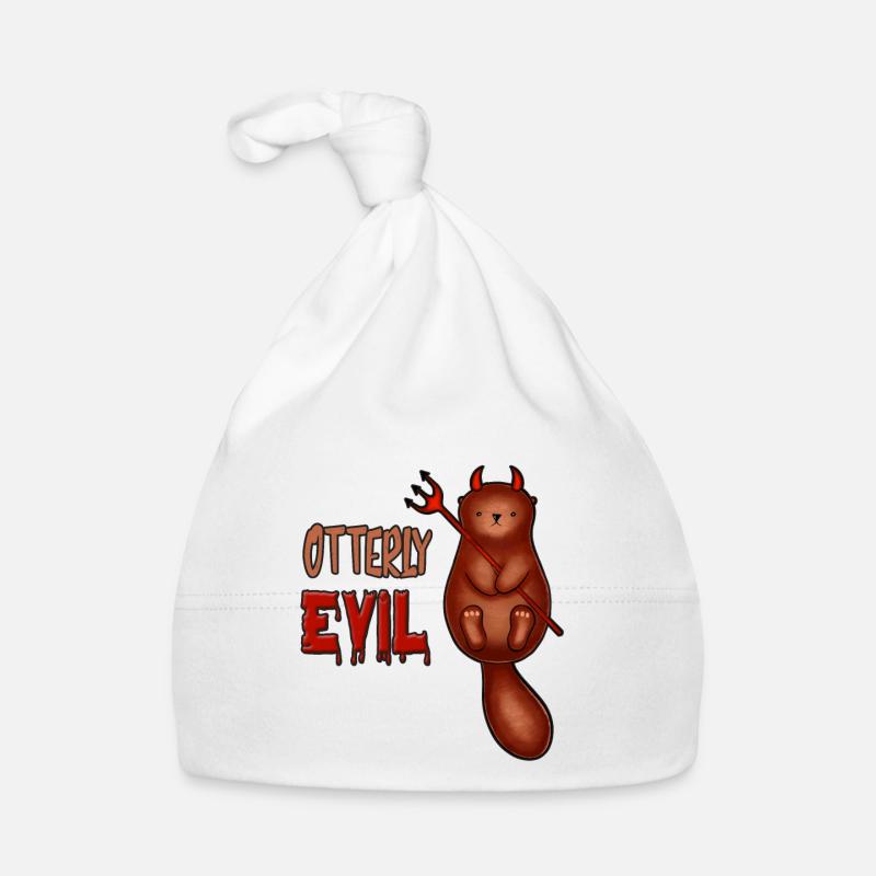 Otterly Evil Otter Pun Bonnet bio Bébé