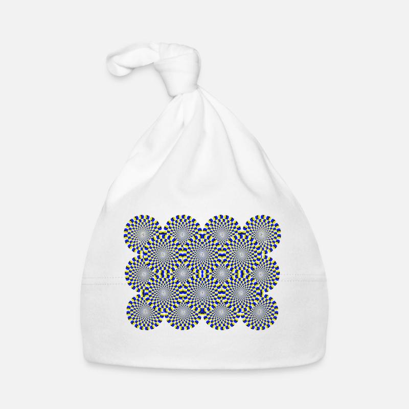Optische Täuschung Optical illusion Psychedelisch Baby Bio-Mütze