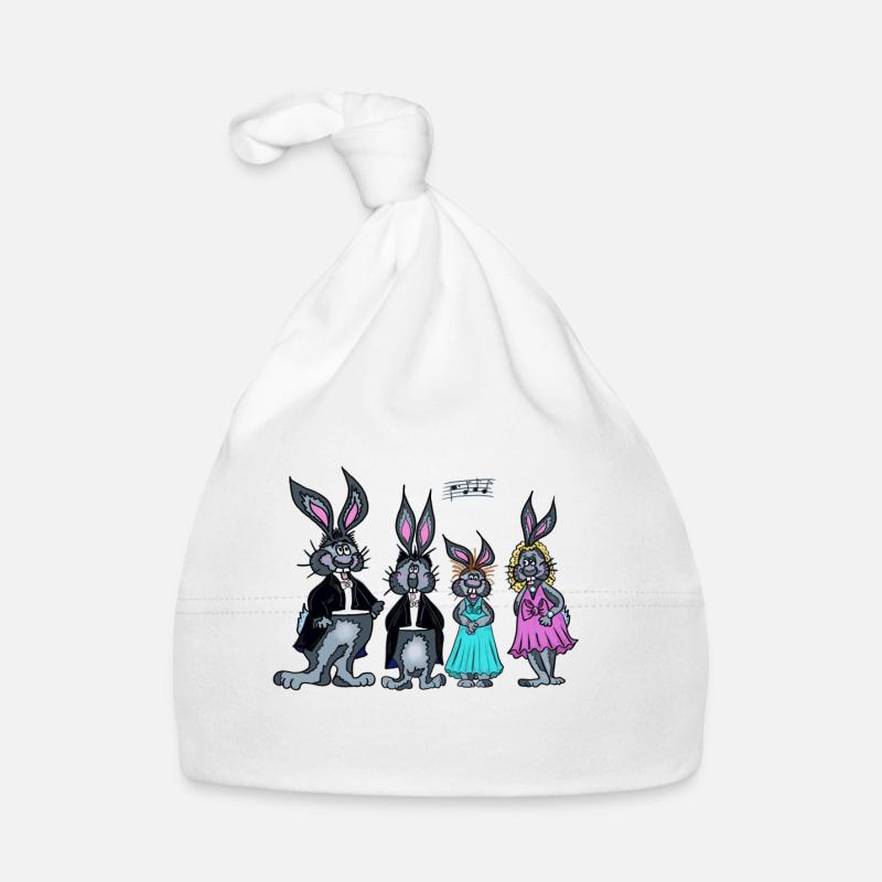 Ensemble vocal de lapin Bonnet bio Bébé