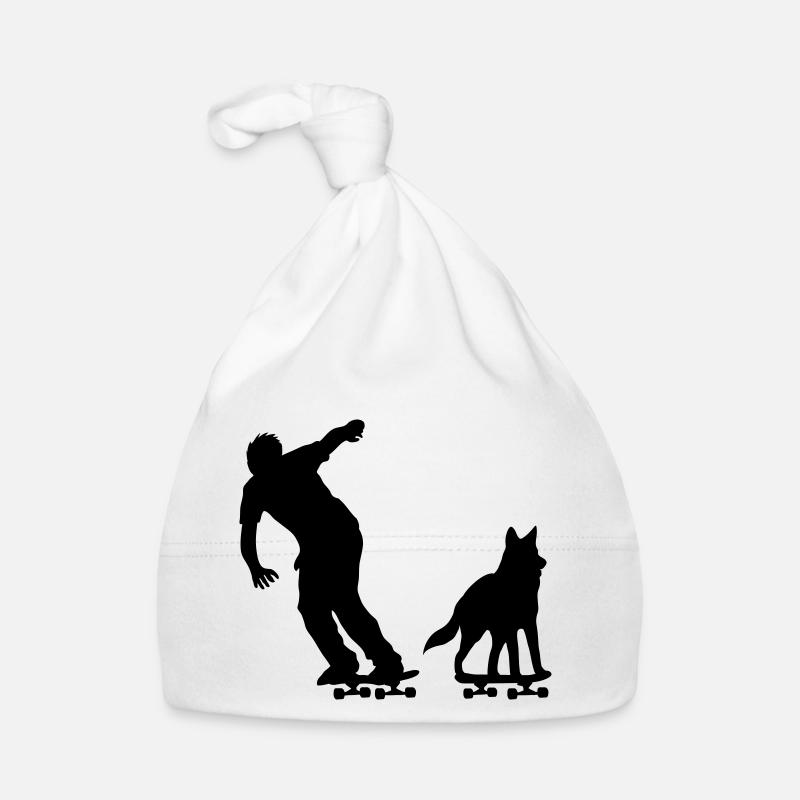 Patinage avec chien Bonnet bio Bébé