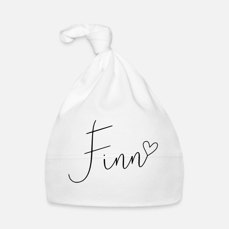 Finn Name First Name Name Day Organic Baby Cap