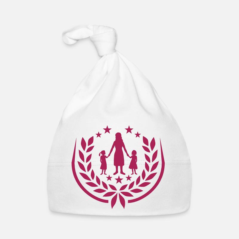 Logo 2 Töchter Mutter Baby Bio-Mütze