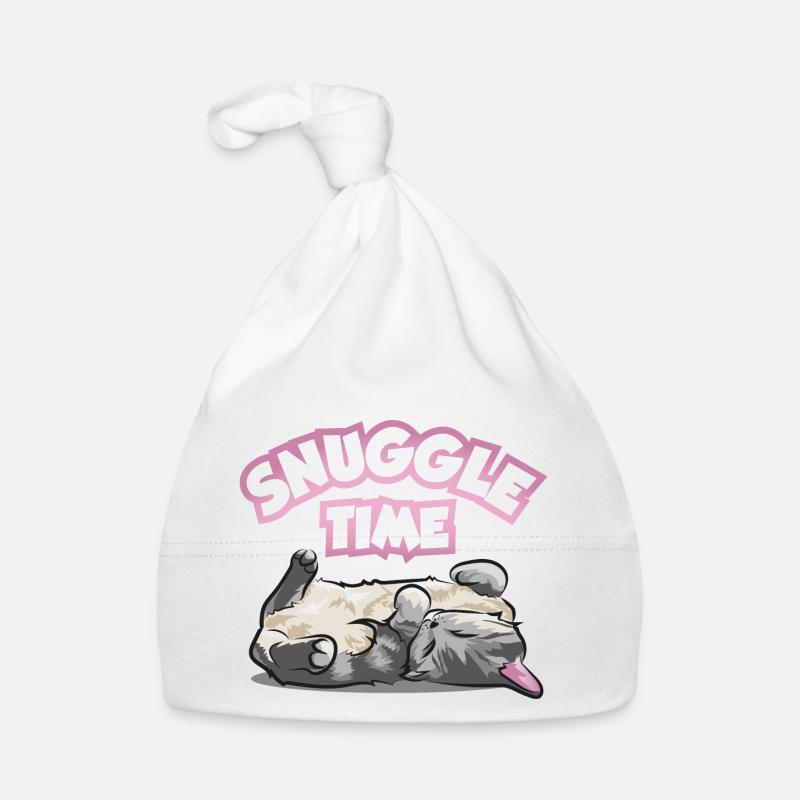 Câlin temps chat mignon chat endormi chatte Bonnet bio Bébé